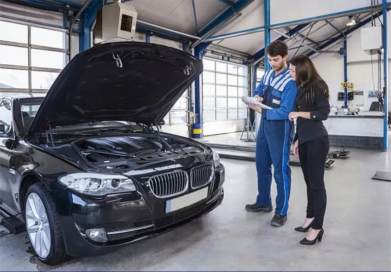 An Astute Automotive inspector carrying out a mobile roadworthy inspection at a customer address in North Lakes.